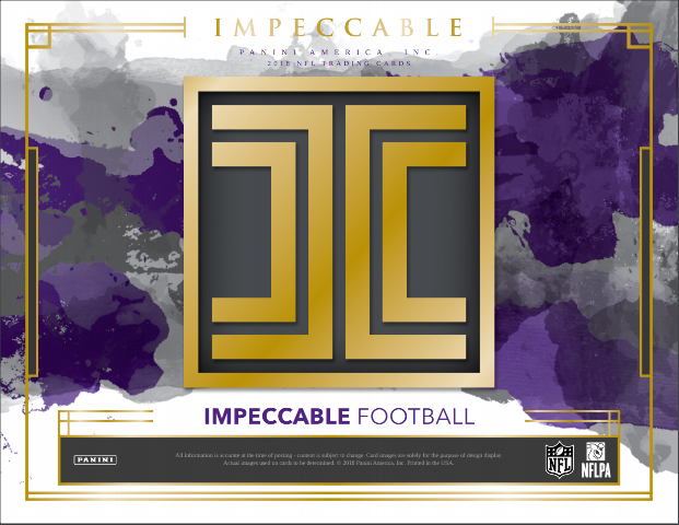 2018 Panini Impeccable Football Hobby 8 Card Pack/Box (Sealed)