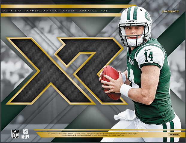 2018 Panini XR Football Hobby Box (2 Packs)(Sealed)