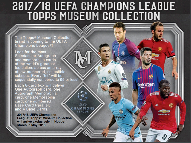 2017/18 Topps UEFA Champions League Museum Collection Soccer 12 Box Case Sealed