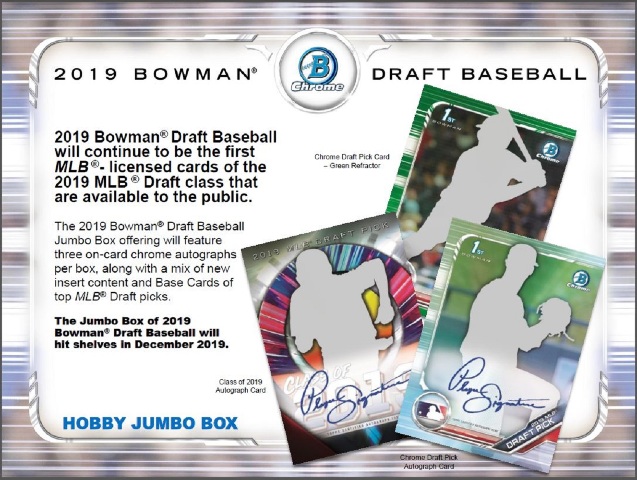 2019 Bowman Draft Picks & Prospects Baseball Jumbo 12 Pack BOX (Sealed)(Random)