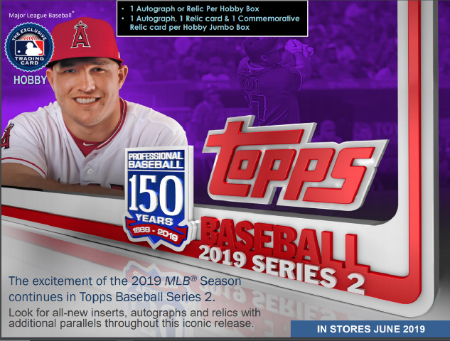 2019 Topps Series 2 Baseball Hobby 12 Box CASE w/12 Silver Packs (Sealed)