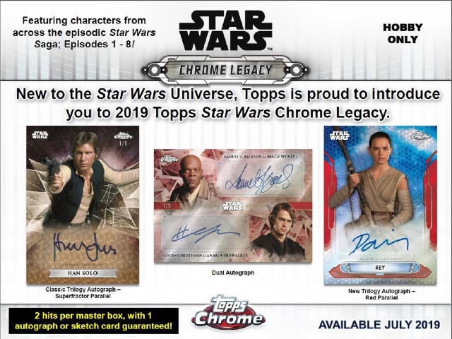 2019 Topps Star Wars Chrome Legacy Hobby Master Box (Sealed)