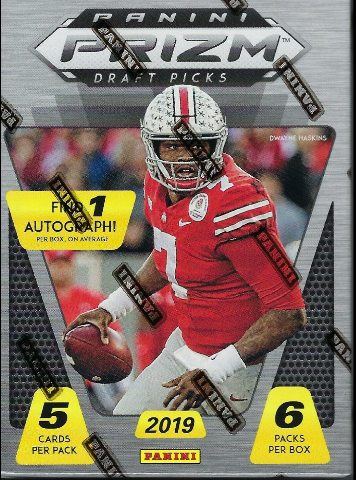 2019 Panini Prizm Collegiate Draft Football 6 Pack Blaster Box (Sealed)