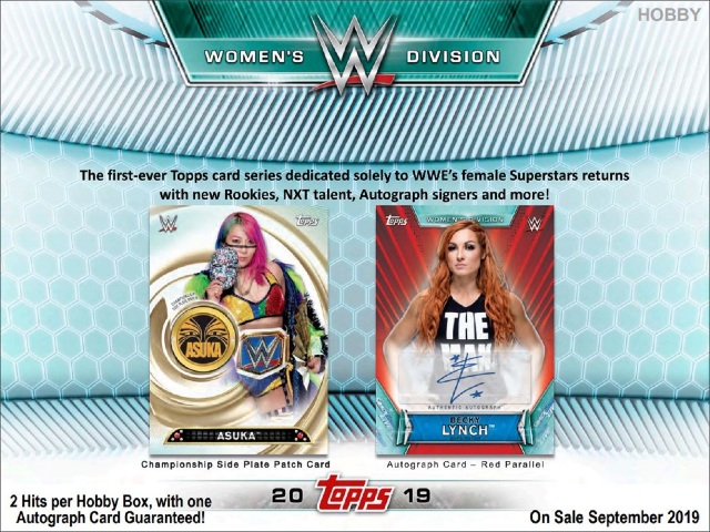 2019 Topps WWE Women's Division Hobby 12 Box CASE(Factory Sealed)