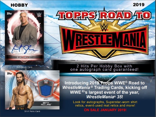 2019 Topps WWE Road To Wrestlemania 8 Hobby Box Case (Sealed)