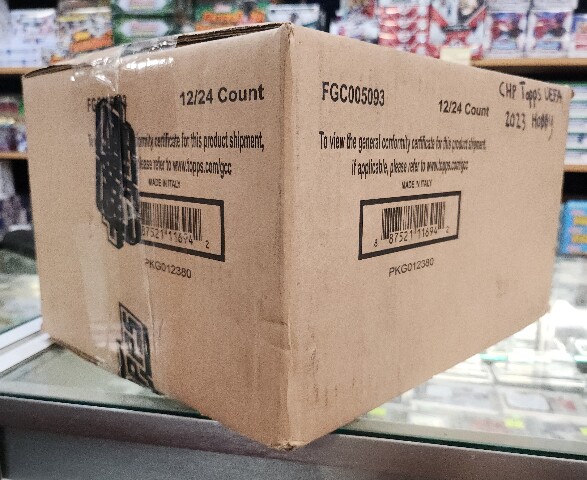 2022-23 Topps UEFA Club Competitions Flagship Soccer Hobby 12 Box Sealed Case