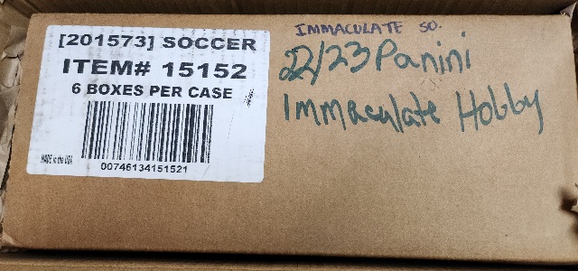 2022-23 Panini Immaculate Soccer Factory Sealed 6 Box Hobby Case