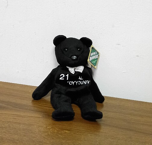 Salvino's Bammers Roger Clemens #21 Black Beanie Bear Plush AL "CY YOUNG"