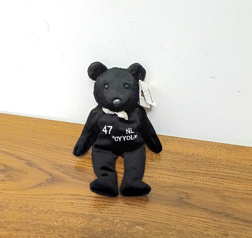 Salvino's Bammers Tom Glavine #47  Black Beanie Bear Plush NL CY YOUNG