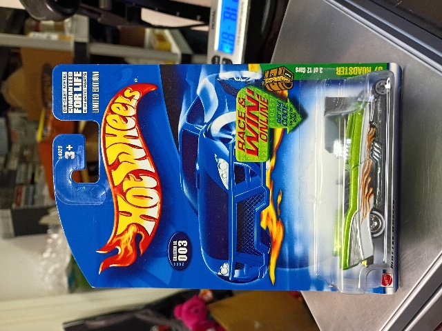 2007 Hot Wheels TREASURE HUNT '57 ROADSTER Green Car #3/12 NOS C21