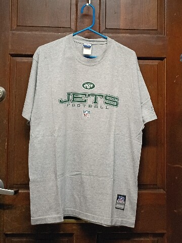 Reebok NFL Team Apparel New York Jets Gray T-Shirt Men's Size L