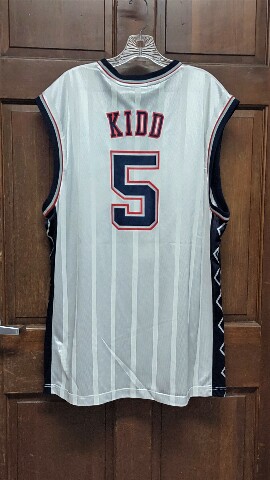 Reebok Authentic NBA New Jersey Nets Jason Kidd #5 Jersey White