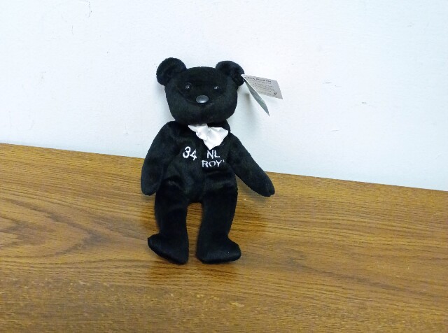 Salvino's Bammers Kerry Wood #34 Black Beanie Bear Plush NL "ROY" Rookie Of Year