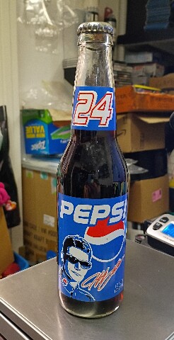 1990s Jeff Gordon Pepsi Cola Bottle 12oz Unopened NASCAR Racing