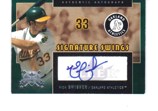 Nick Swisher 2005 National Pastime Signature Swings Silver #NS Autograph auto
