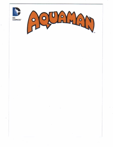 2016 DC Comics Justice League Blank Cover Box Toppers Sketch Card #BT5 Aquaman