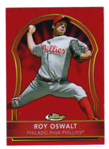 Roy Oswalt 2011 Topps Finest Red Refractor /25 Phillies Astros Rangers Rockies