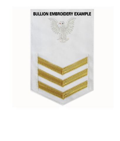 Vanguard NAVY E6 MALE RATING BADGE OPERATIONS SPECIALIST WHITE