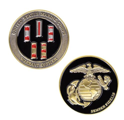 Vanguard MARINE CORPS COIN: WARRANT OFFICER
