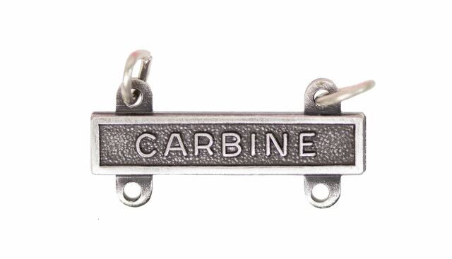 Vanguard ARMY QUALIFICATION BAR: CARBINE - SILVER OXIDIZED FINISH