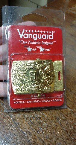 Vanguard ARMY BELT BUCKLE: 9TH INFANTRY (MANCHU) Bright Brass