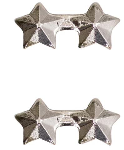 Vanguard RIBBON ATTACHMENTS: 2 - STARS MOUNTED ON A BAR - SILVER
