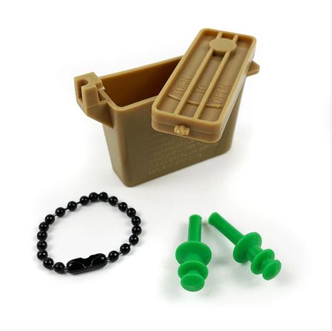 Vanguard EAR PLUGS: PLUGS WITH CHAIN AND OCP CASE - SMALL SIZE