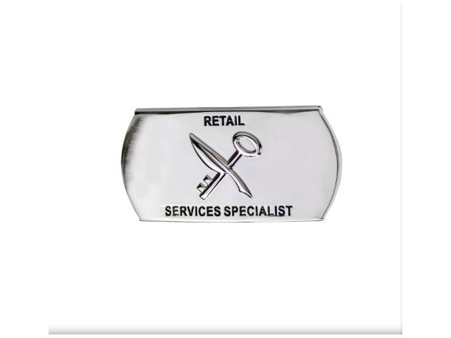 Vanguard NAVY ENLISTED SPECIALTY BELT BUCKLE: RETAIL SERVICES SPECIALIST: RS