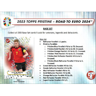 2023 Topps Pristine Road To Euro 2024 Soccer Hobby 8 Box Case