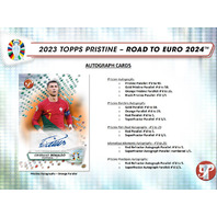 2023 Topps Pristine Road To Euro 2024 Soccer Hobby 8 Box Case
