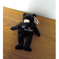 Salvino's Bammers Tom Glavine #47  Black Beanie Bear Plush NL CY YOUNG