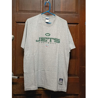 Reebok NFL Team Apparel New York Jets Gray T-Shirt Men's Size L