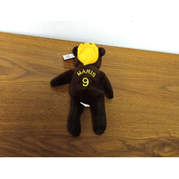 Salvino's Bamm Beano's Roger Maris #9 Brown Beanie Plush Toy Bear Home Run #61