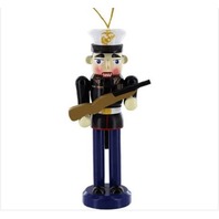 Vanguard MARINE CORPS NUTCRACKER WITH PORT ARMS (Ornament)(4-3/4" Tall)