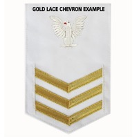 Vanguard NAVY E6 MALE RATING BADGE OPERATIONS SPECIALIST WHITE