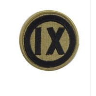 Vanguard ARMY PATCH: 9TH REGIONAL SUPPORT - EMBROIDERED ON OCP