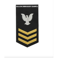Vanguard NAVY E6 MALE RATING BADGE: JOURNALIST - BULLION EMBROIDERY