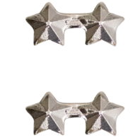 Vanguard RIBBON ATTACHMENTS: 2 - STARS MOUNTED ON A BAR - SILVER