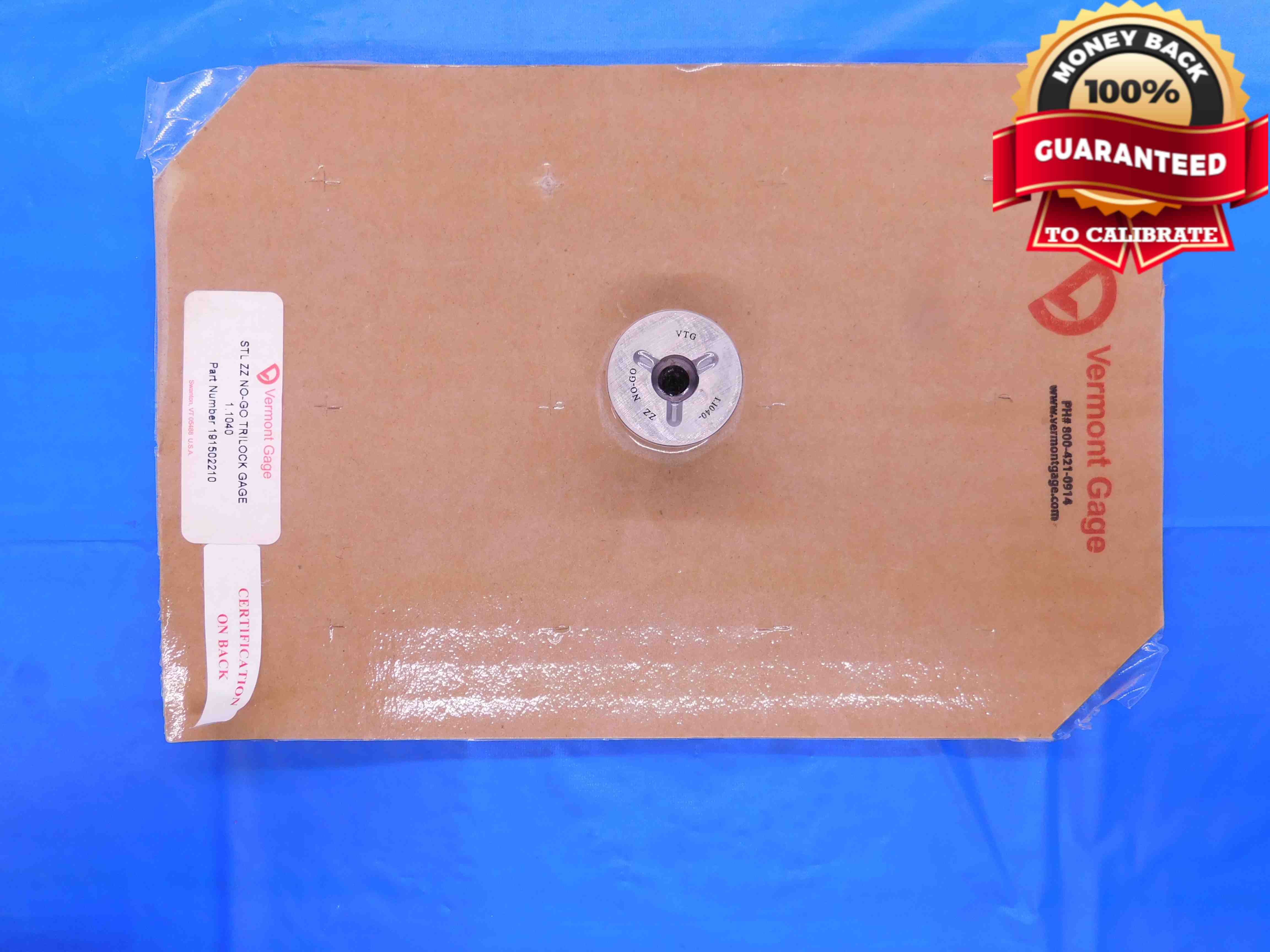 1.1040 CL ZZ PIN PLUG GAGE 1.0938 +.0102 1 3/32 28 mm 1.104