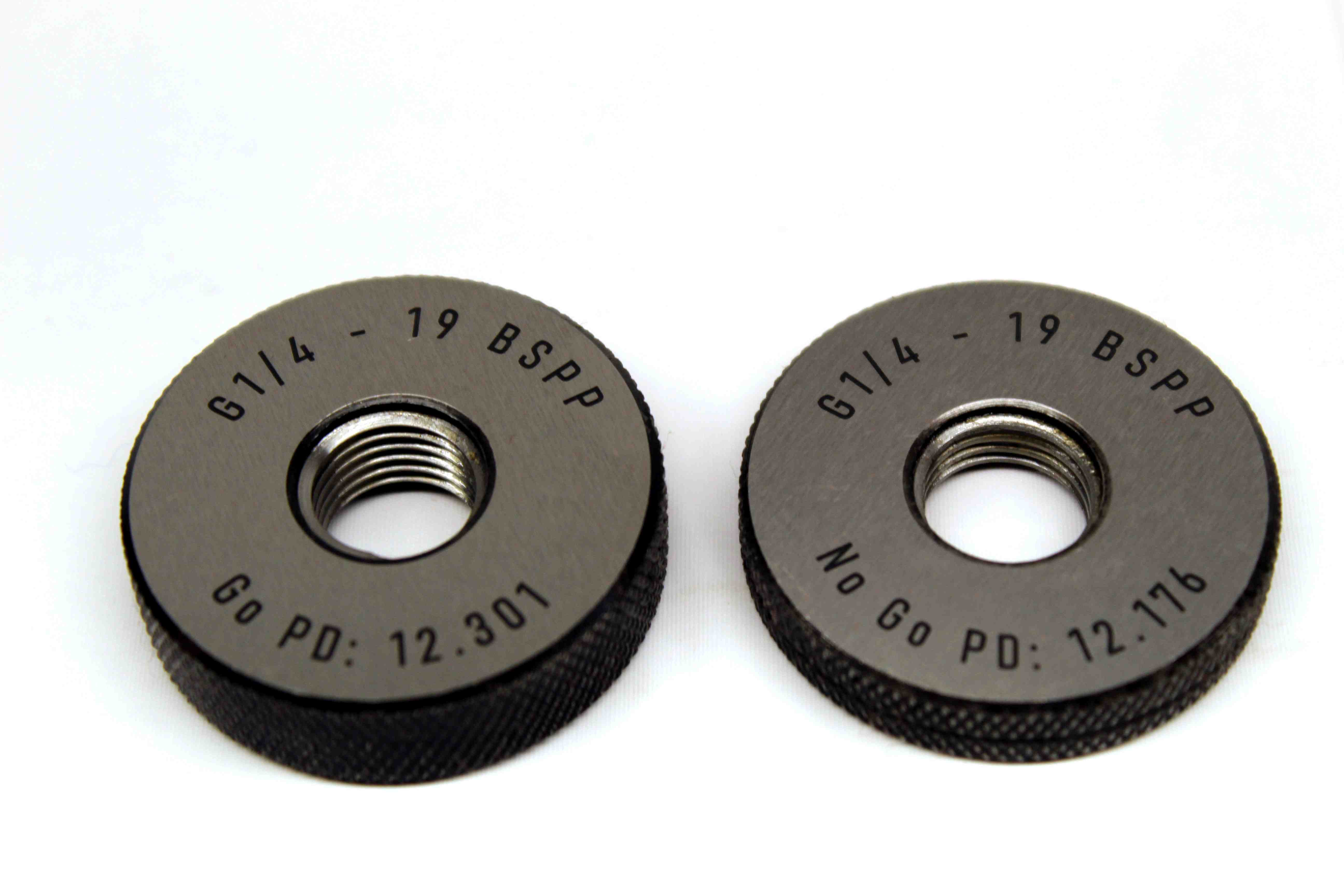 NEW G 1/4 19 BSPP SOLID PIPE THREAD RING GAGE .25 GO NOGO PD'S