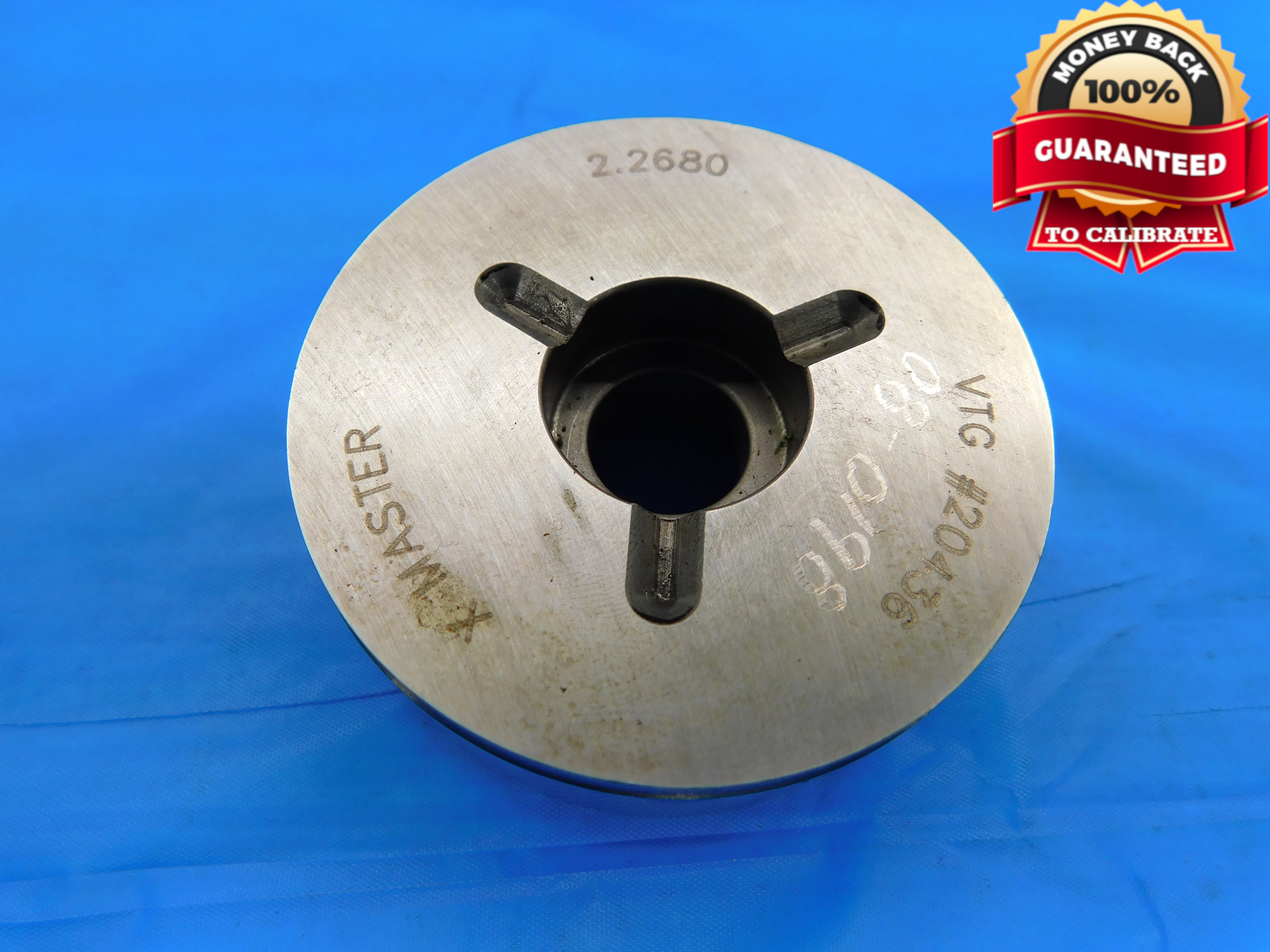 2.2680 CLASS X PIN PLUG GAGE 2.2656 +.0024 UNDERSIZE 2 17/64