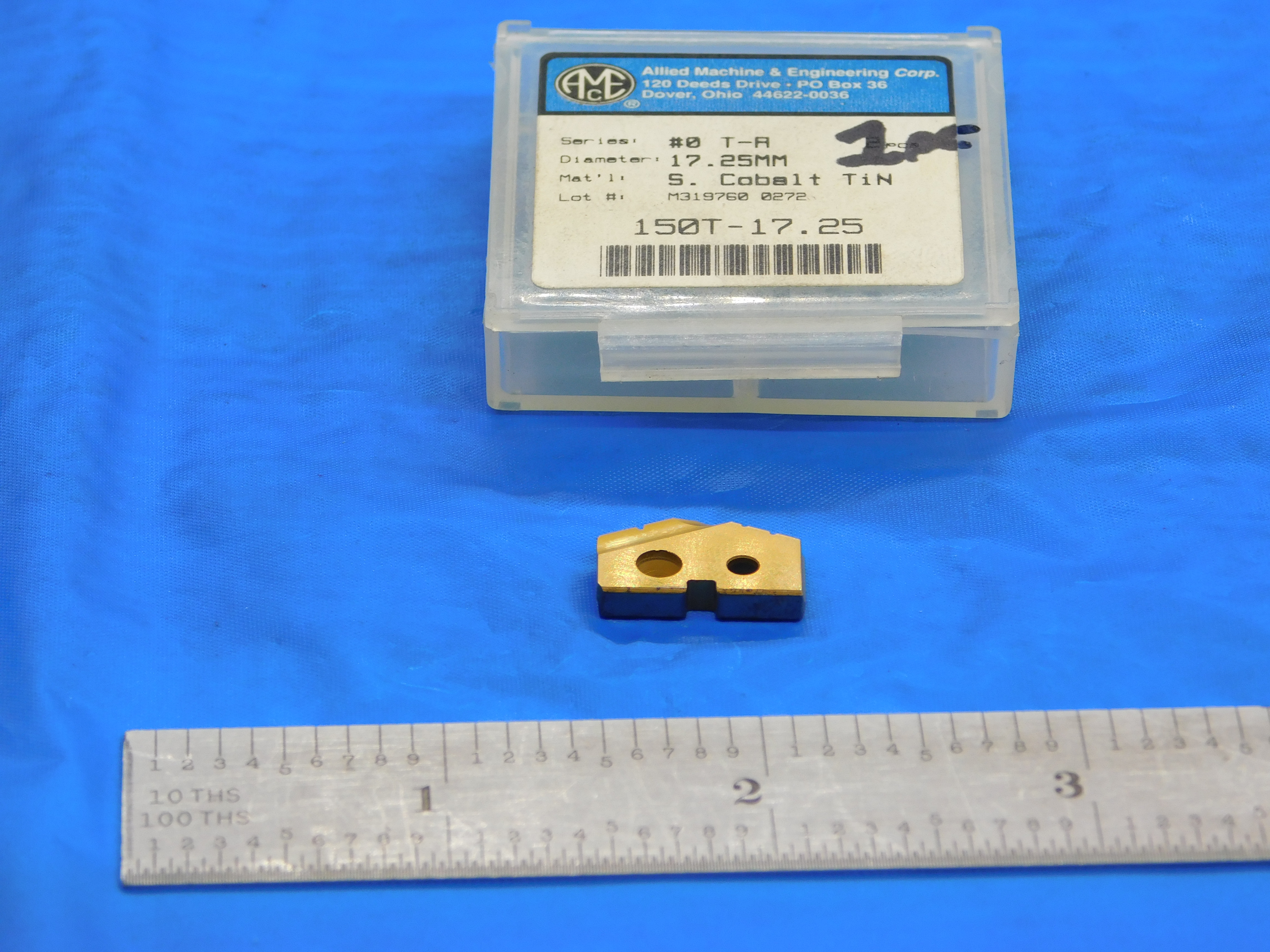 1pc NEW AMEC 17.25mm SERIES #0 150T-17.25 TiN COATED COBALT SPADE DRILL  INSERT | eBay