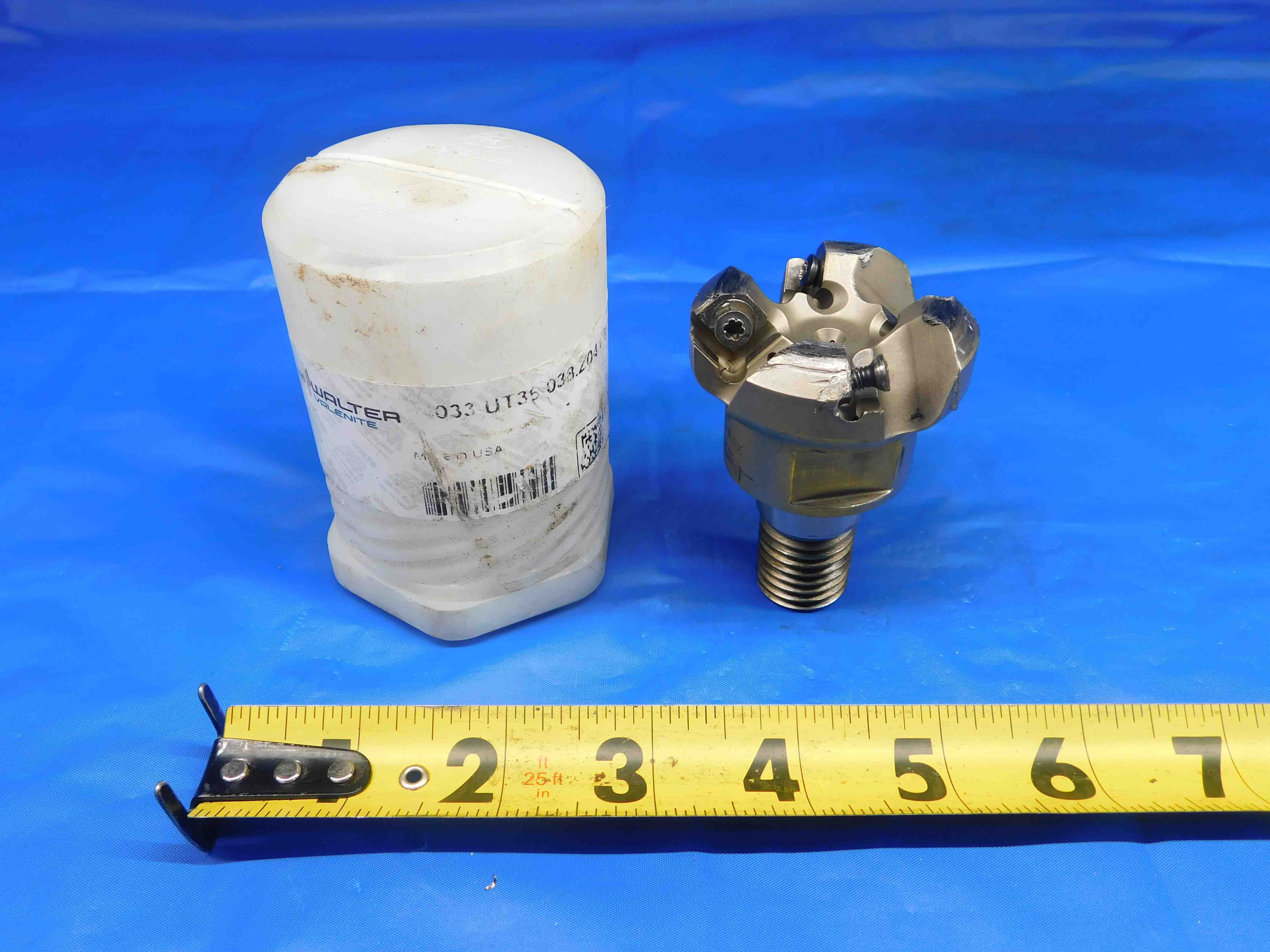 WALTER 1 1/2 OD FACE MILL F4033.UT36.038.Z04.06 M20 X 2.5 THREAD SHANK 4 POCKETS