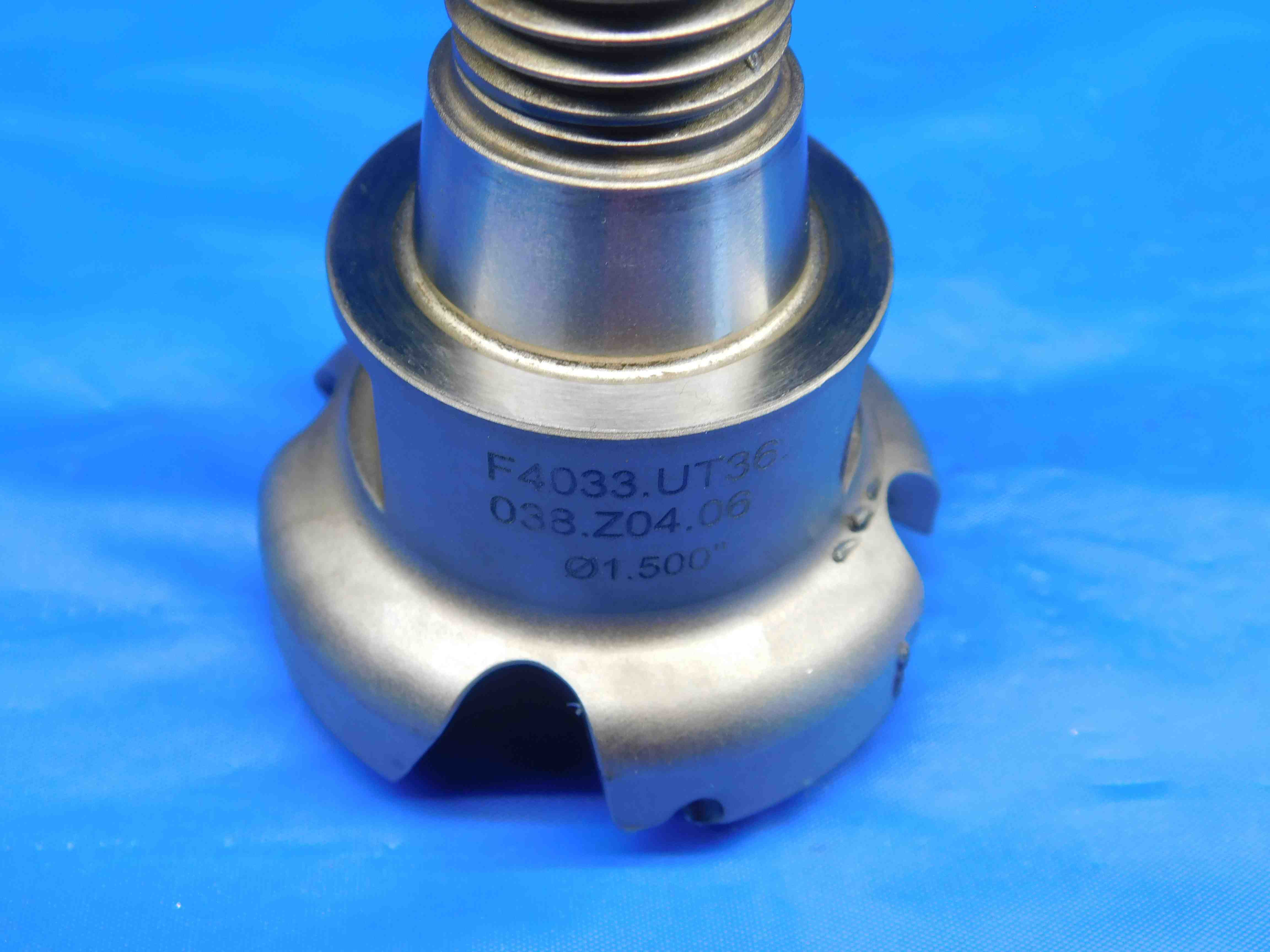 WALTER 1 1/2 OD FACE MILL F4033.UT36.038.Z04.06 M20 X 2.5 THREAD SHANK 4 POCKETS