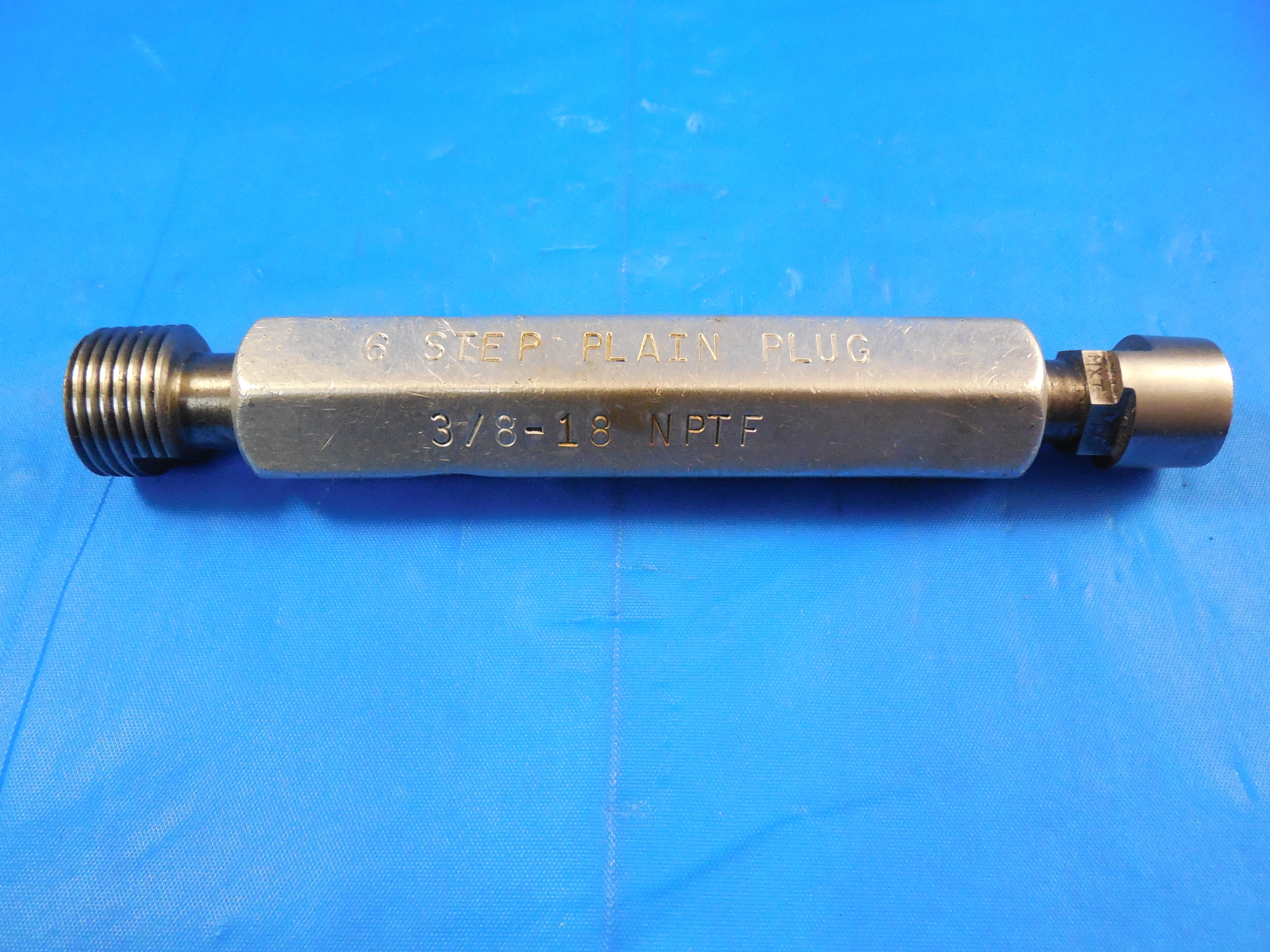 3/8 18 NPTF L1 6 STEP PLAIN PLUG PIPE THREAD PLUG GAGE .375 N.P.T.F