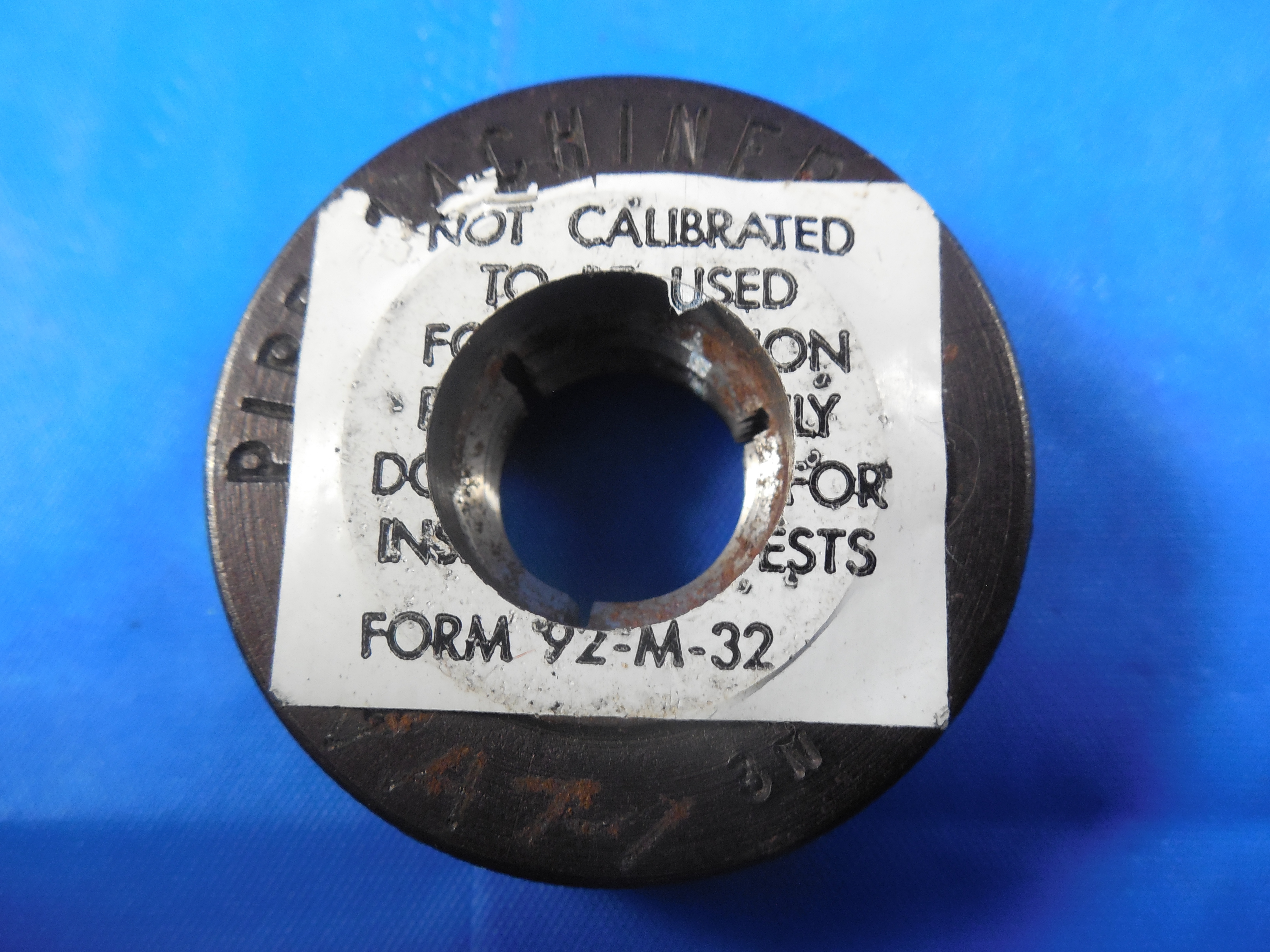 1/4 18 ANPT L2 PIPE THREAD RING GAGE .250 A.N.P.T. QUALITY CONTROL