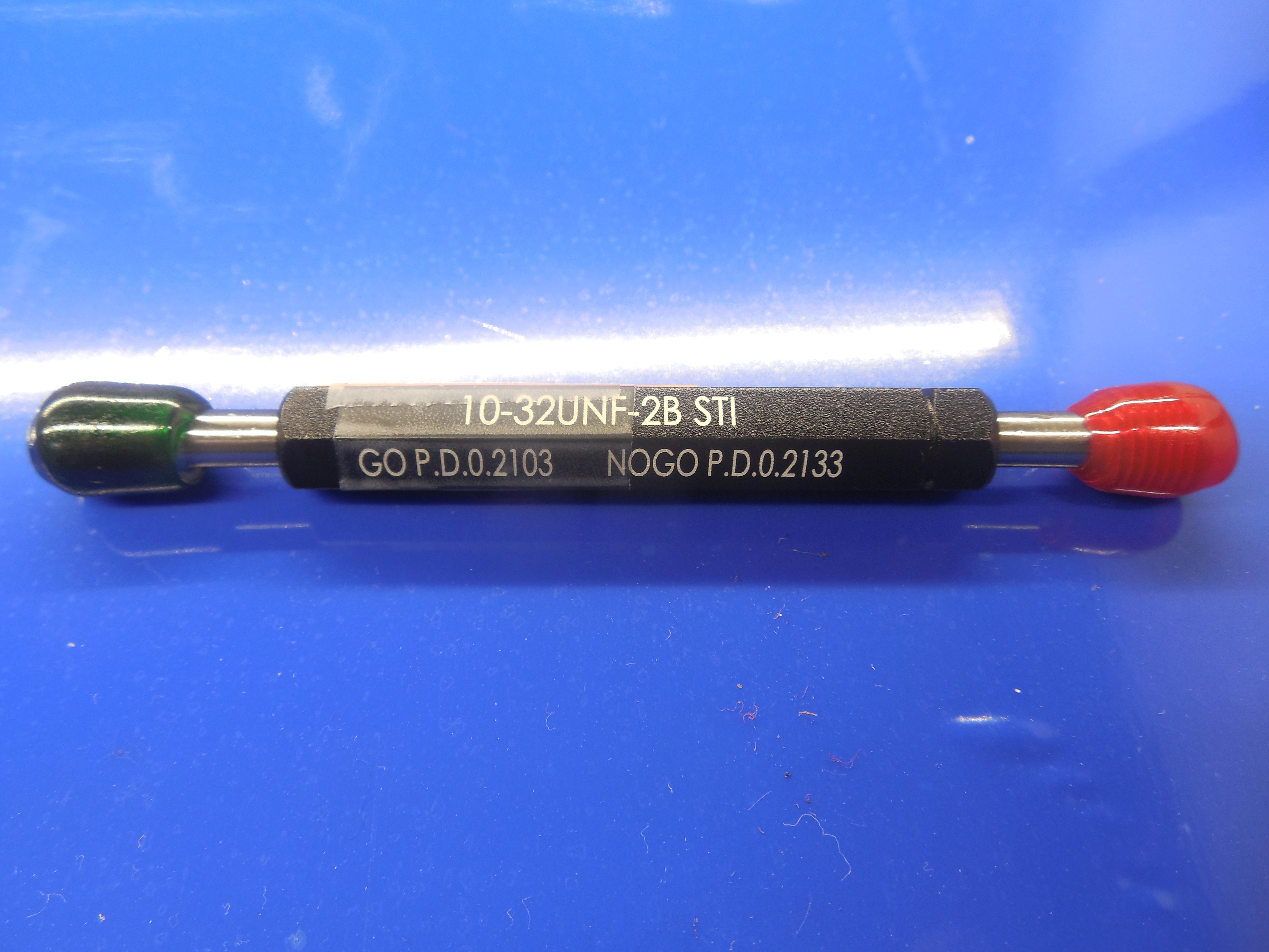 NEW 10 32 UNF 2B STI HELICOIL THREAD PLUG GAGE #10 .190 GO NO GO PDS .2103 .2133