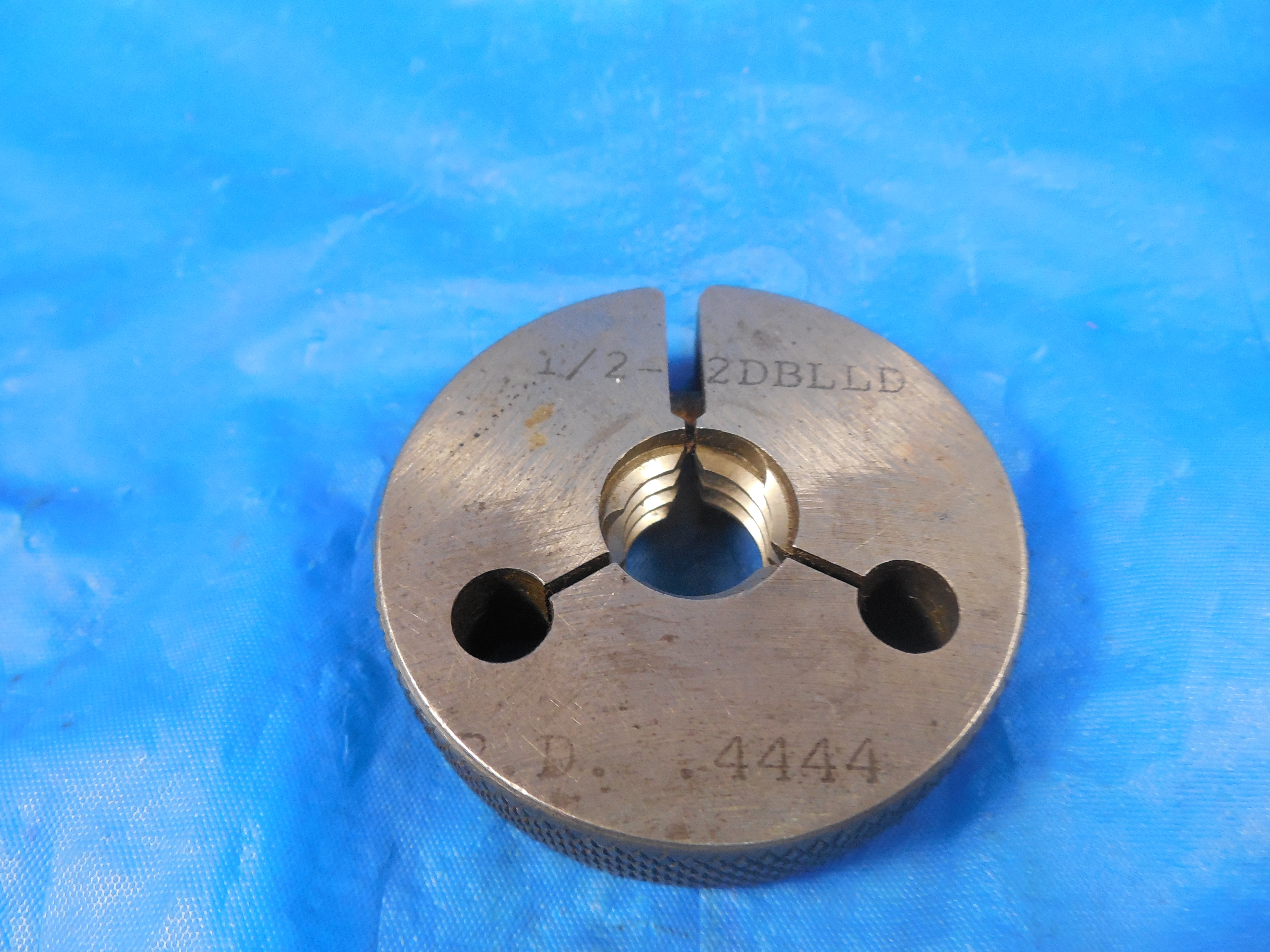 1/2 12 DOUBLE LEAD THREAD RING GAGE .5 GO ONLY P.D. = .4444 DBL. LD. INSPECTION eBay