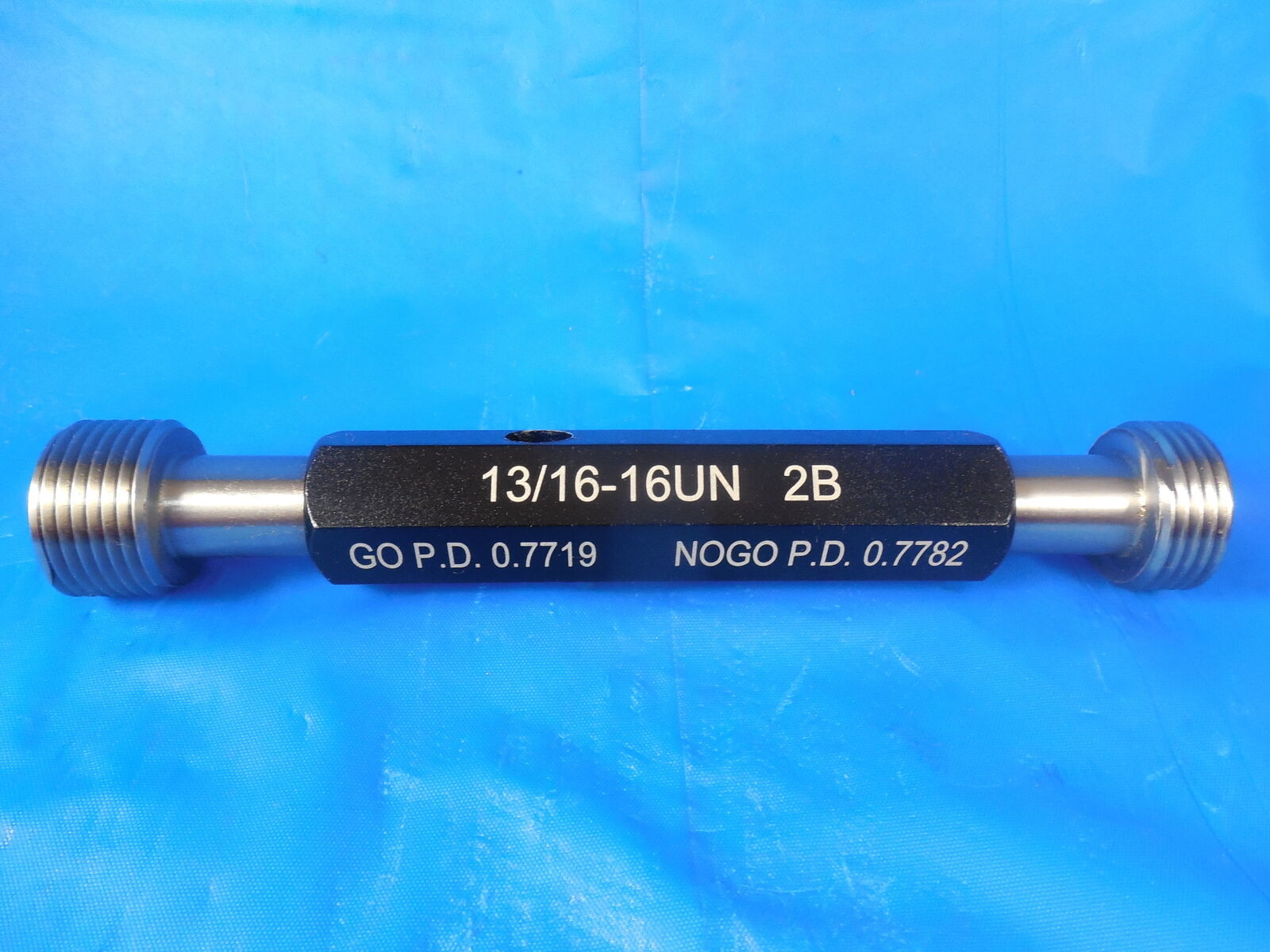 New 13//16 16 UN 3B Thread Plug GAGE .8125 GO NO GO P.D.S = .7719 /& .7766 Tool