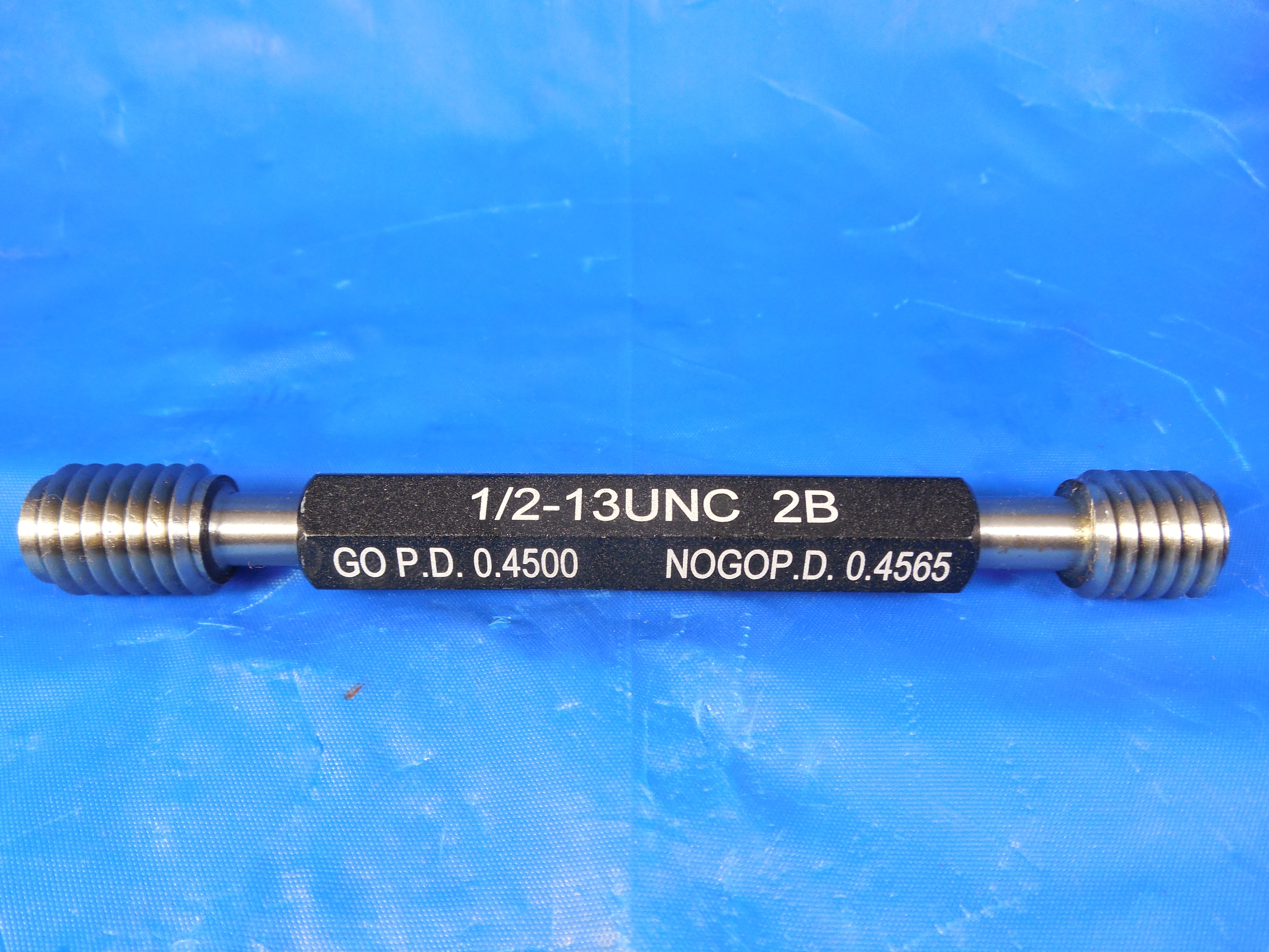 NEW 1/2 13 UNC 2B THREAD PLUG GAGE .5 GO NO GO P.D.'S= .4500 & .4565 INSPECTION | eBay